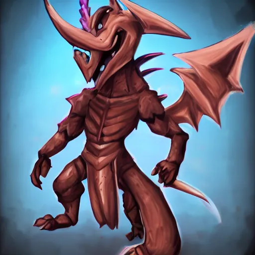Image similar to Anthro dragon warrior