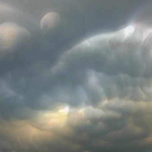 Image similar to mammatus clouds