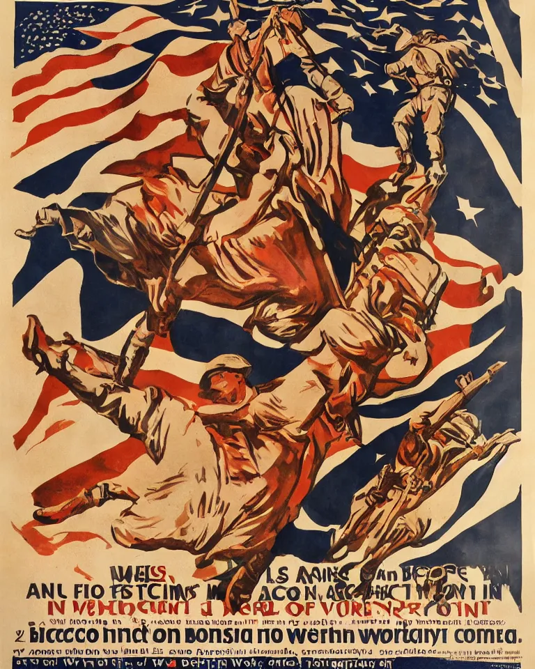 Prompt: Buy Bitcoin ww1 american propaganda poster, image of a Bitcoin coin on a ww1 american propaganda poster