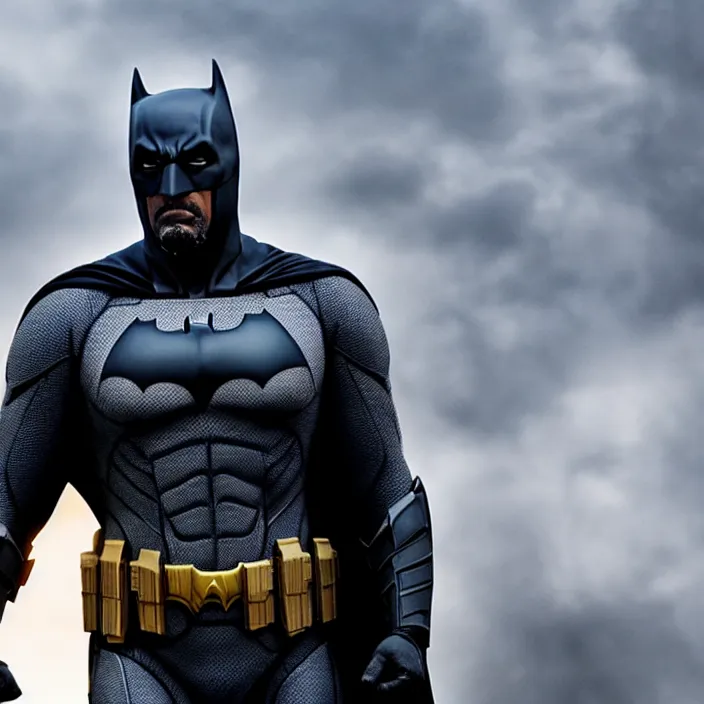 Prompt: film still of Idris Elba as Batman in new DC film, photorealistic 4k
