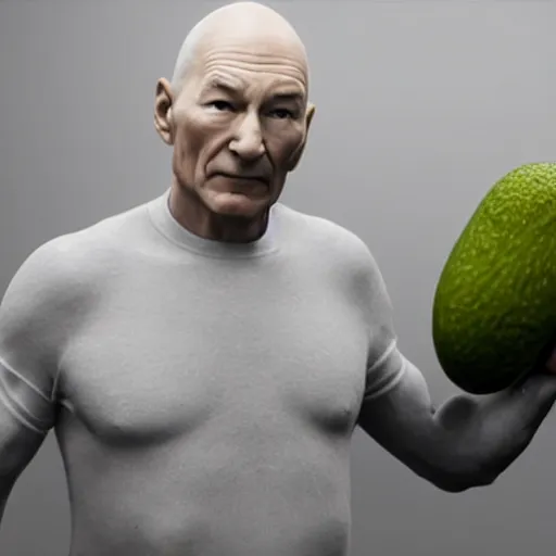 Prompt: hyperrealistic film still of patrick stewart fused with an avocado, avocado body, stunning 3 d render, inspired by istvan sandorfi & greg rutkowski & unreal engine, perfect symmetry, dim volumetric cinematic lighting, 8 k octane comprehensive render, extremely hyper - detailed, incredibly lifelike attributes, intricate, real flesh texture, masterpiece, artstation, stunning,