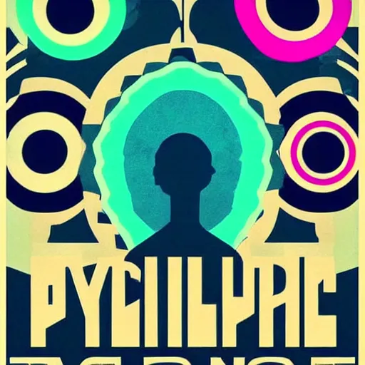 Image similar to minimal psychedelic poster