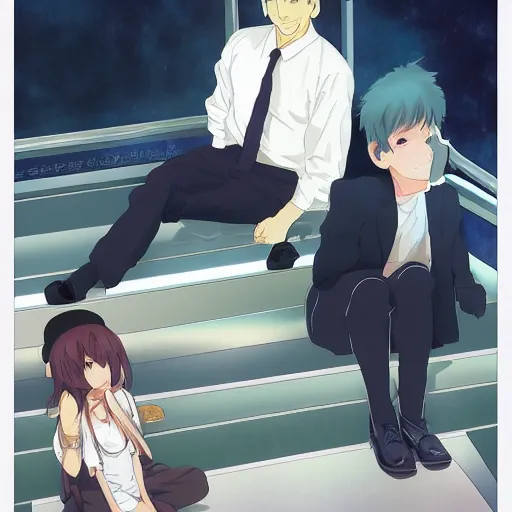 al bundy light novel illustration by makoto shinkai Stable Diffusion