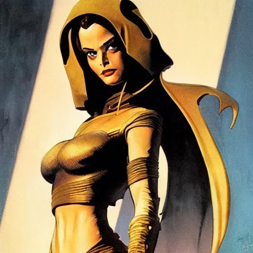 Image similar to padme Amidala by frank Frazetta