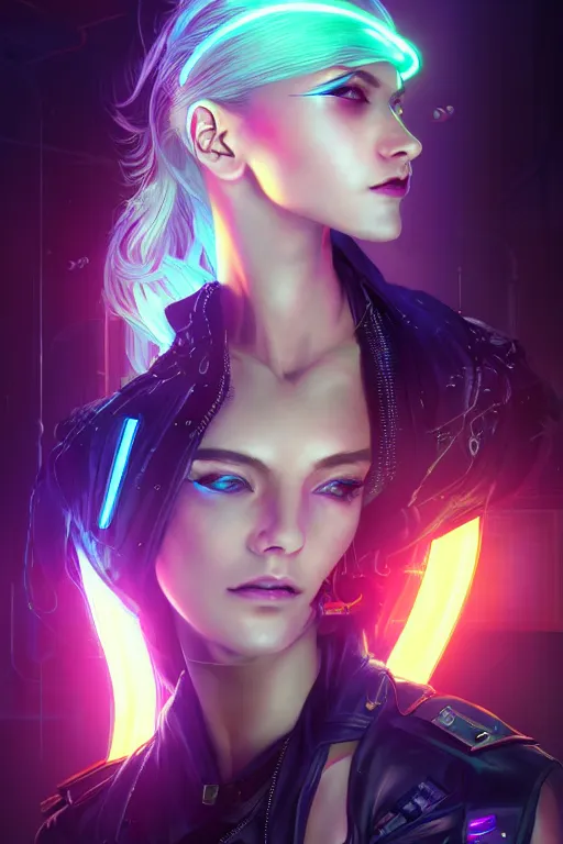 Arte AI: cyberpunk anime girl por @илья пьянков (lov3drain)