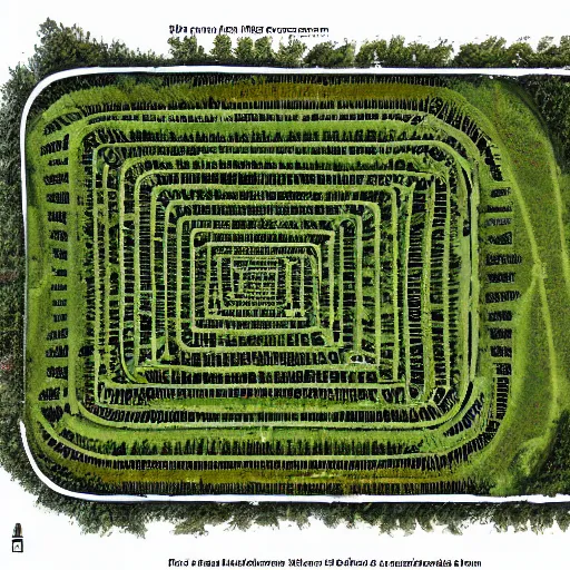 Prompt: an architectural plan of a labyrinth of the deforestation in amazona crisis, 1 : 1 0 0 scale