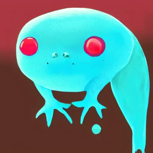 Prompt: a cute blue axolotl, midjourney style