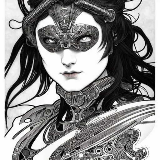 Image similar to metalhead, by artgerm, alphonse mucha, kentaro miura, detailed, intricate details, trending on artstation, hd, masterpiece