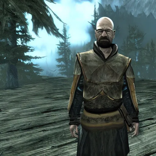 Image similar to walter white in skyrim