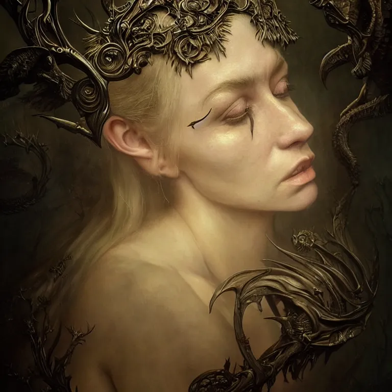 Image similar to epic professional digital art lindsay mann, moderate atmospheric lighting, painted, intricate, detailed, foreboding, by leesha hannigan, wayne haag, reyna rochin, ignacio fernandez rios, mark ryden, iris van herpen,, epic, stunning, gorgeous, much wow, cinematic, masterpiece.