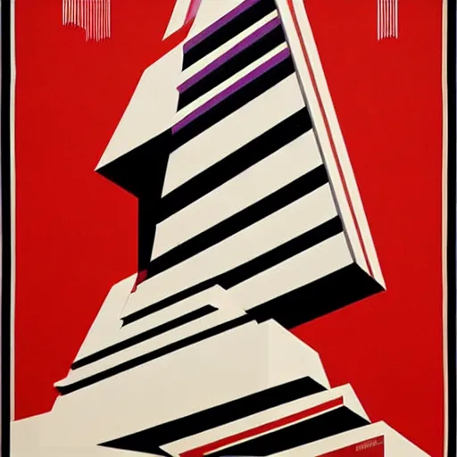 Prompt: constructivism monumental dynamic graphic super flat style 🥦 by avant garde painter, illusion surreal art, highly conceptual figurative art, intricate detailed illustration, controversial poster art, polish poster art, geometrical drawings, no blur