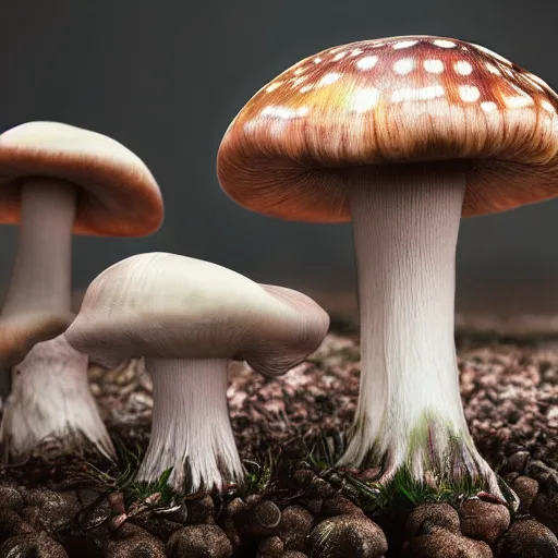 Image similar to mushroom mind trip real life, 8 k, 4 k uhd, realistic, hyper realistic, super detailed, very detailed, detailed