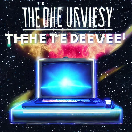 Prompt: the universe on the dj decks