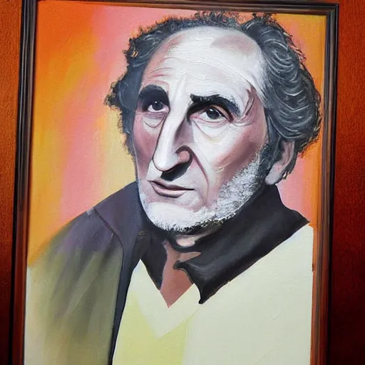 Prompt: Judd Hirsch painting by Thomas-Montacellinio