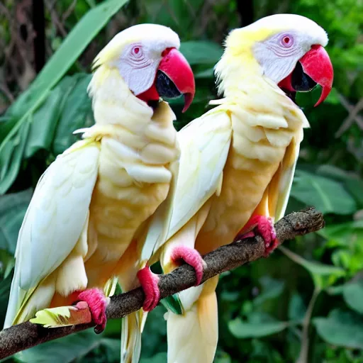 Image similar to albino macaw parrot