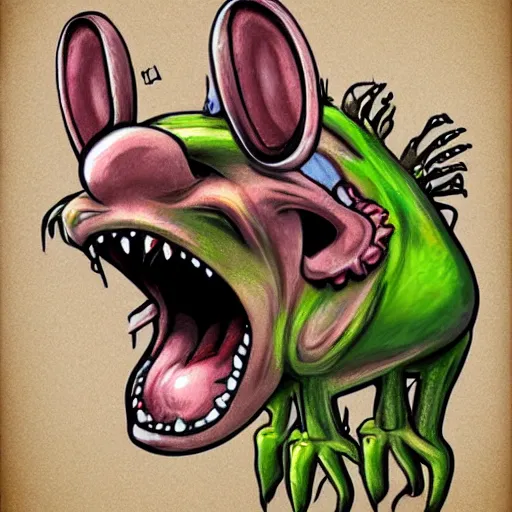 Prompt: hyperrealistic Rat Fink