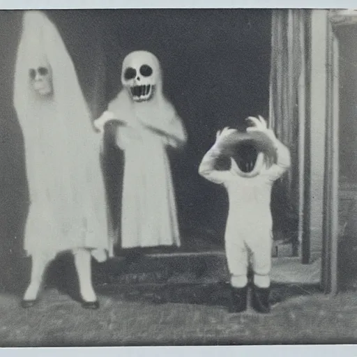 Image similar to spoooky alternate dimension, spooky photo, vintage photo, 1 9 2 0 s photo