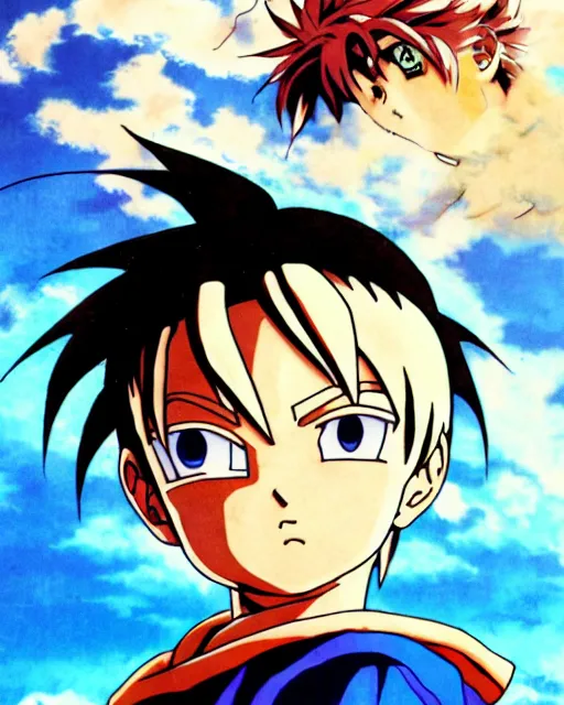 Image similar to Anime key visual of a young boy with thunder powers, Illustrated by Akira Toriyama , detailed eyes, big eyes, official media, 8k, anime, detailed, HD