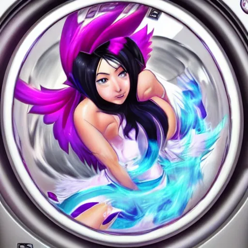 Image similar to ahri in the washing machine