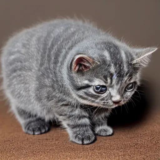 Prompt: tardigrade kitten, macro photo