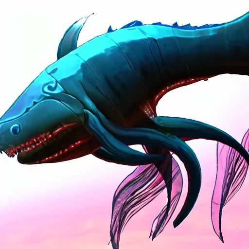 Image similar to Reaper leviathan from subnautica