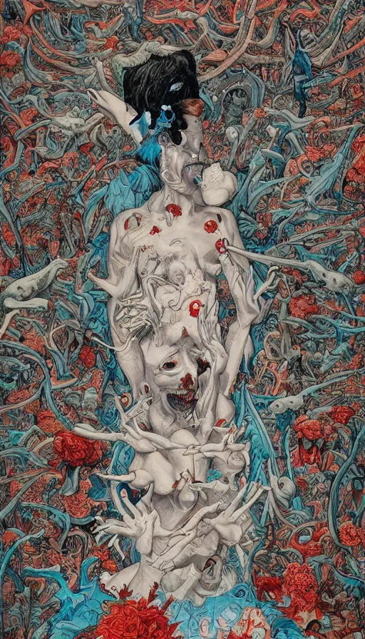 Prompt: the end of the world, by james jean,