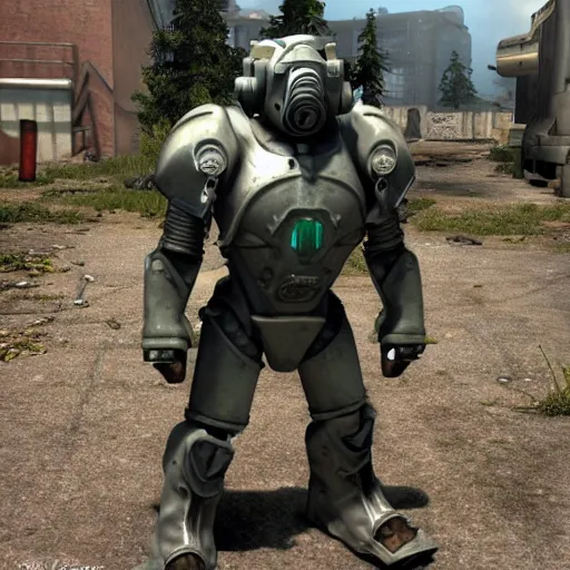 Image similar to Fallout T52 power armor