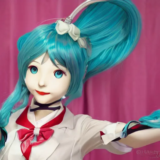 Image similar to hatsune miku from bioshock infinite