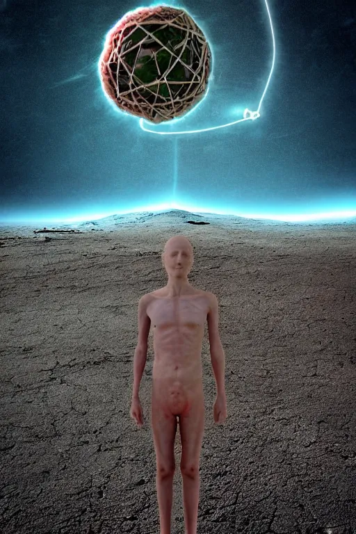 Image similar to The end of existence as observed by the last human on earth, digital image