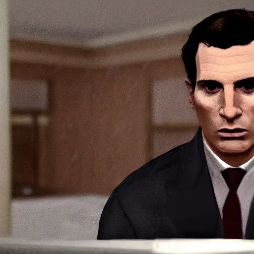 Image similar to patrick bateman in gtav