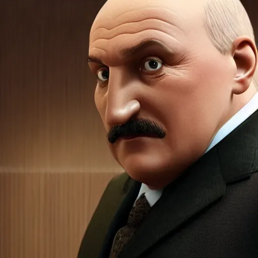 Prompt: Alexander Lukashenko as Gru from Despicable Me, cinematic still