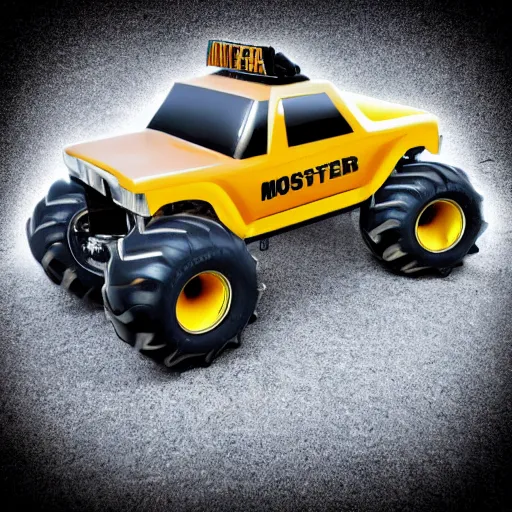 Prompt: monster truck taxi