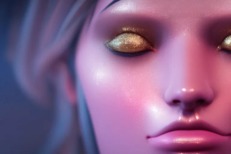 Prompt: a pink diamond with a womans face, cinematic lighting, ray tracing, unreal engine 5, photorealistic, 8 k, uhd, extremely detailed, beautiful, elegant, intricate, foggy, golden ratio, medium close - up, perfect composition, dramatic, medium close - up, film still