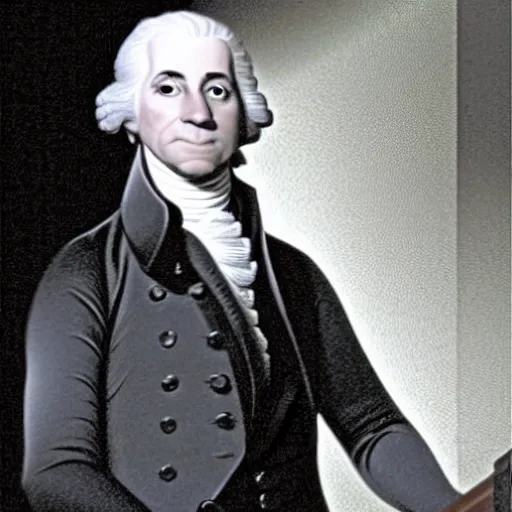 Prompt: president washington as a young man in 2 0 0 7