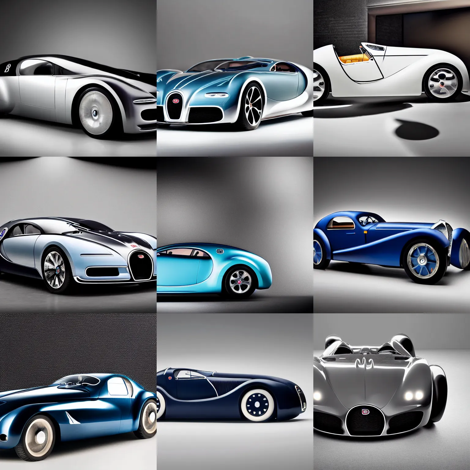 Image similar to a 2 0 2 5 bugatti type 5 7 sc atlantic concept, studio lighting