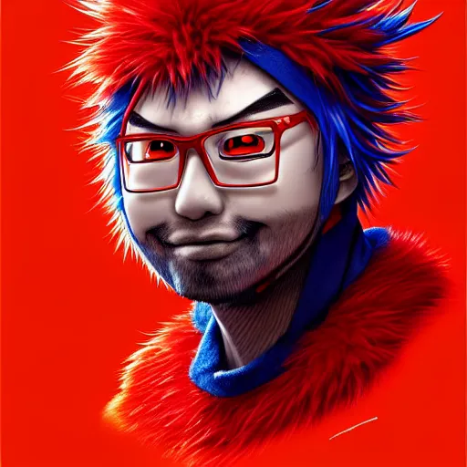 Image similar to anime Portrait of Youppi the Habs Montreal Canadiens Mascot as an evolved powerful Akira character, highly detailed anime, smooth, sharp focus, dynamic lighting, intricate, trending on ArtStation, illustration ghost in the shell, art by WLOP