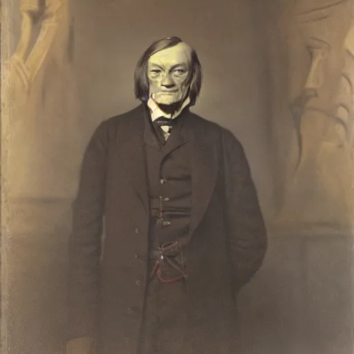Prompt: photo of Sir Richard Owen visiting horniman museum in London , ultra realistic , sharp-focus , with depth of field, symmetrical faces, rule of thirds , renderman , hd, ultra-hd,
