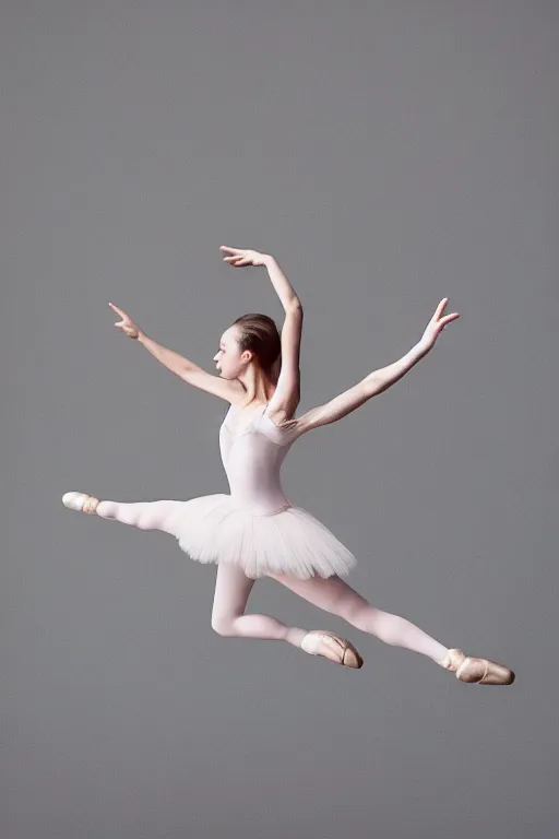 Prompt: a ballerina jumping very high. delicate. flexible. beauty. highly detailed. intricate.