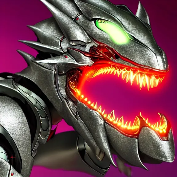 Image similar to close up detailed mawshot of a perfect elegant beautiful stunning anthropomorphic hot robot mecha female dragon, with sleek silver metal armor, glowing OLED visor, looking the camera, eating camera pov, open dragon maw being highly detailed and living, pov camera looking into the maw, food pov, micro pov, prey pov, vore, dragon vore, digital art, pov furry art, anthro art, furry, warframe art, high quality, 8k 3D realistic, dragon mawshot art, maw art, macro art, micro art, dragon art, Furaffinity, Deviantart, Eka's Portal, G6