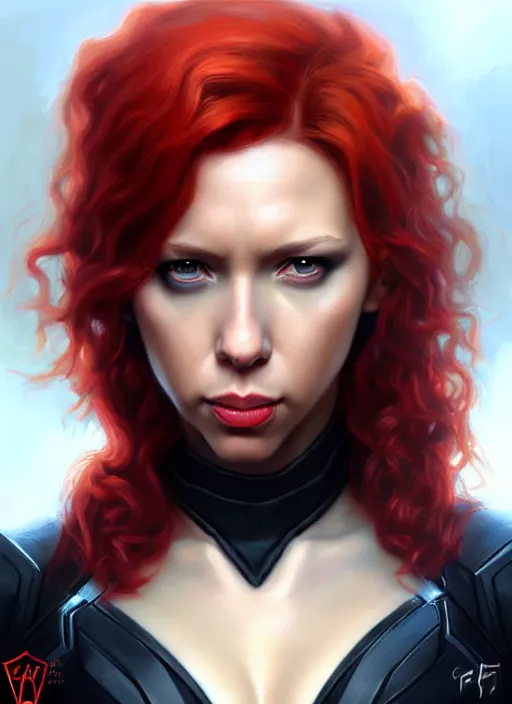 Prompt: a _ fantasy _ style _ portrait _ painting _ of black widow, oil _ painting _ unreal _ 5 _ daz. _ rpg _ portrait _ extremely _ detailed _ artgerm _ greg _ rutkowski _ greg