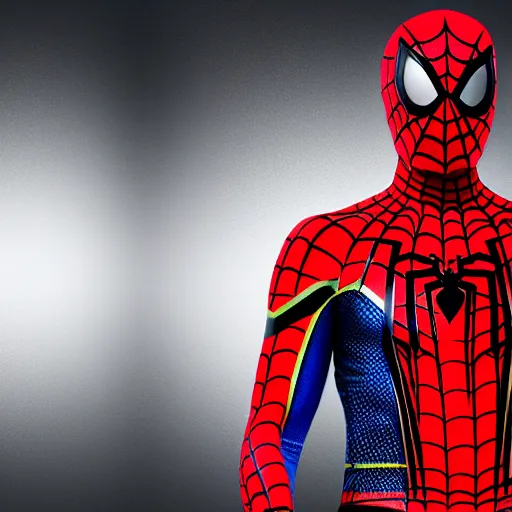 Prompt: spider man costume texture, seamless, material, high contrast colors, sharp, focused