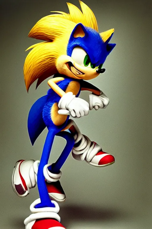 Image similar to Sonic the Hedgehog, 35mm, f2.8, award-winning, candid portrait photo, taken by annie leibovitz