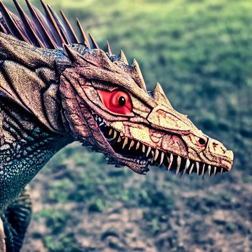 Image similar to real life Pokemon, creepy, scaly, menacing, realistic, golden hour, sharp focus