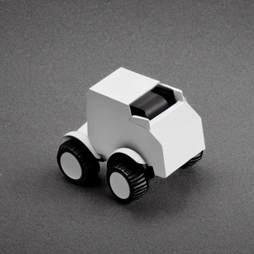 Image similar to Gorgeous isometric product photography of WALL-E designed by Dieter Rams