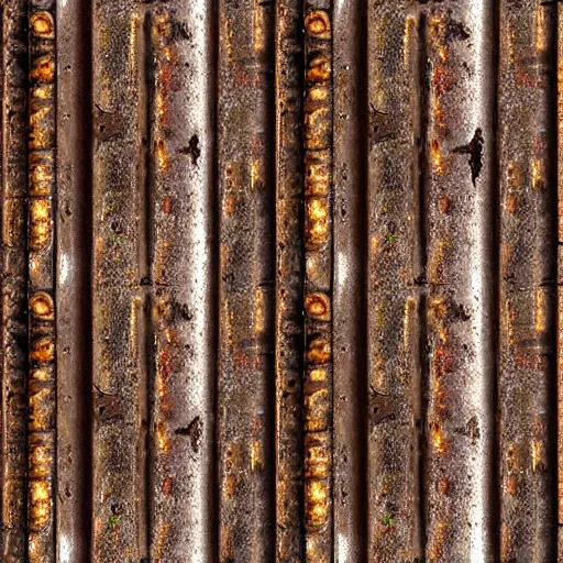 rusty metal pipe texture