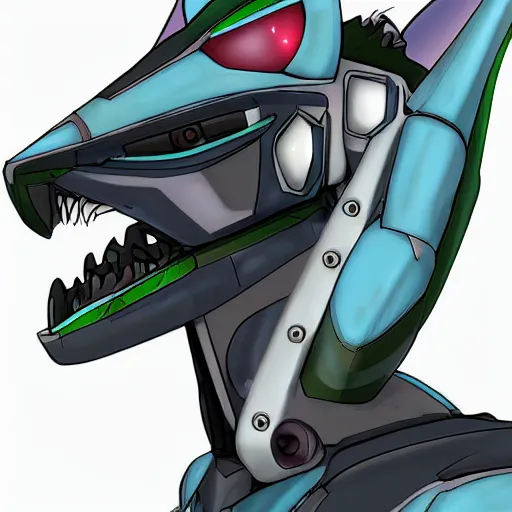 Prompt: female jetplane mecha dragon bust shot, anthro digital art, furry art, mecha art, furaffinity aeromorph, deviantart, ekasportal