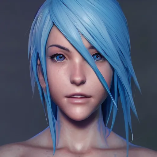 Prompt: photo realistic image of aqua from kingdom hearts, stunning 3 d render inspired art by istvan sandorfi and greg rutkowski, perfect facial symmetry, realistic, highly detailed attributes and atmosphere, dim volumetric cinematic lighting,