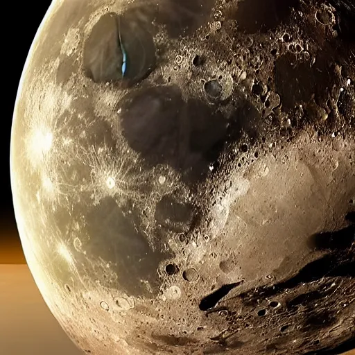 Image similar to moon hitting earth, destroying it