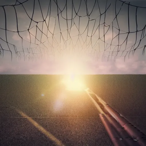 Image similar to here at the city limits i want to write you a letter let you understand the journey of my life in achieving goals obstacles that come and go painful, painful, gripping stabbing i hope always holy prayer from you dear love, my anchor. surrealism, volumetric lighting, trending on artstation.