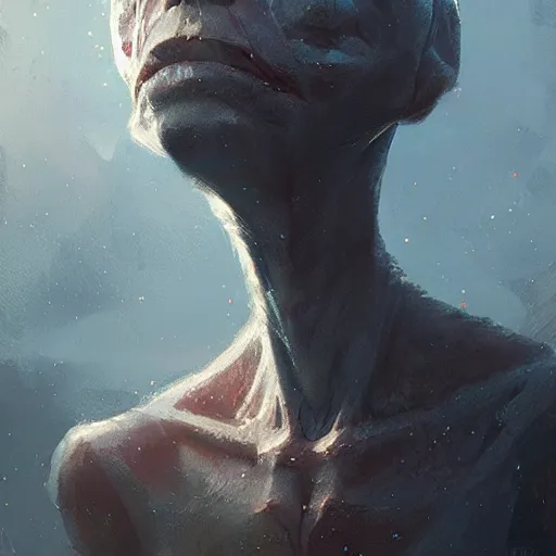 Image similar to a portrait of an alien by greg rutkowski